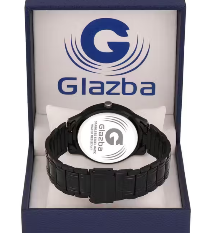 Trendy Black Chain Watch - For Men