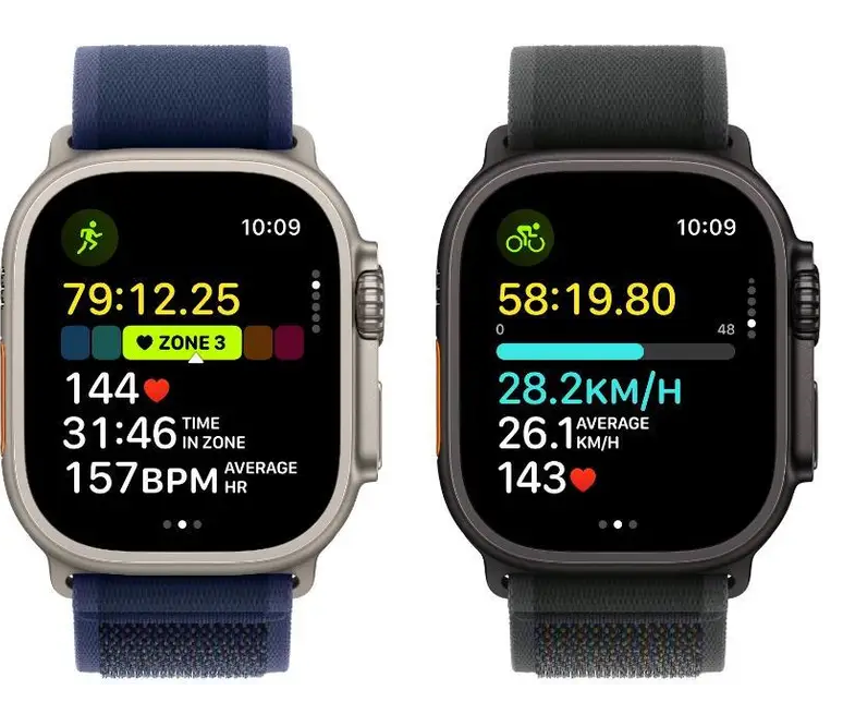 I Watch Ultra 2 (Inspired by Apple) GPS + Cellular 49mm Black Titanium with Black Ocean Band  (Black Strap, Free Size)