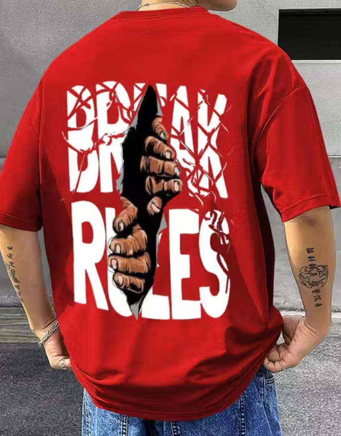 Free Style Oversized Men Tshirt|Men Printed Round neck Tshirt|Men Graphic print Tshirt|Men Oversize Tshirt