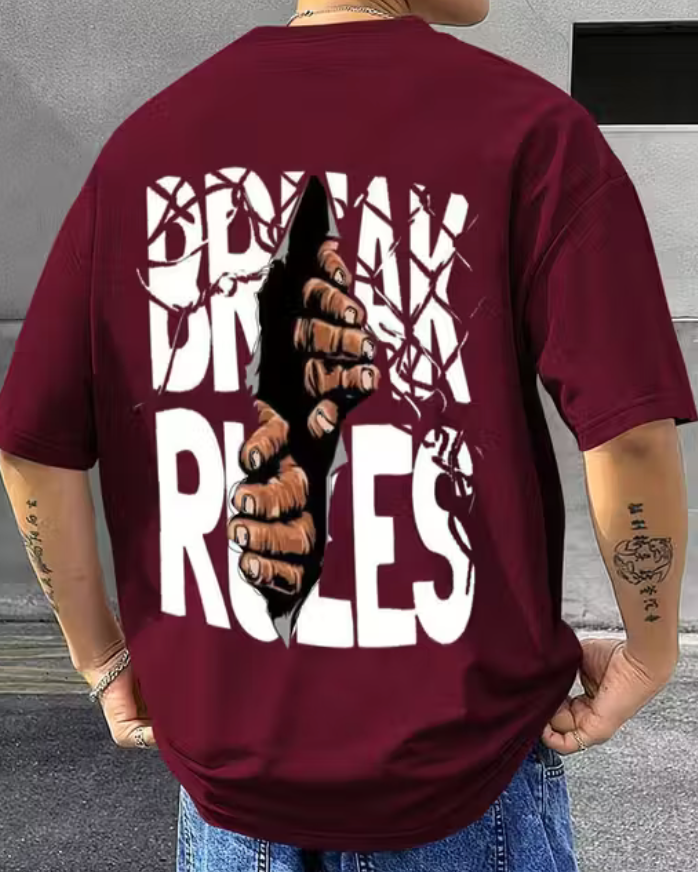 Free Style Oversized Men Tshirt|Men Printed Round neck Tshirt|Men Graphic print Tshirt|Men Oversize Tshirt