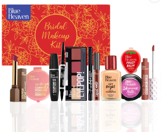 BLUE HEAVEN Bridal Makeup kit for women 38.4g + 49.35 ml  (Pack of 11)