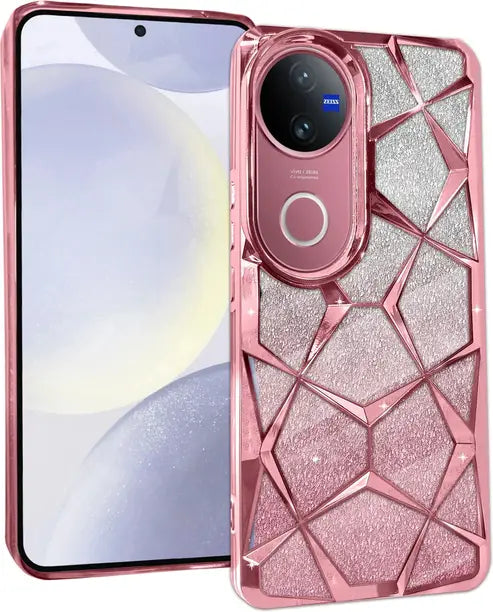 Zig Zag Back Cover for Vivo V40 5G  (Blue, Shock Proof, Pack of: 1)