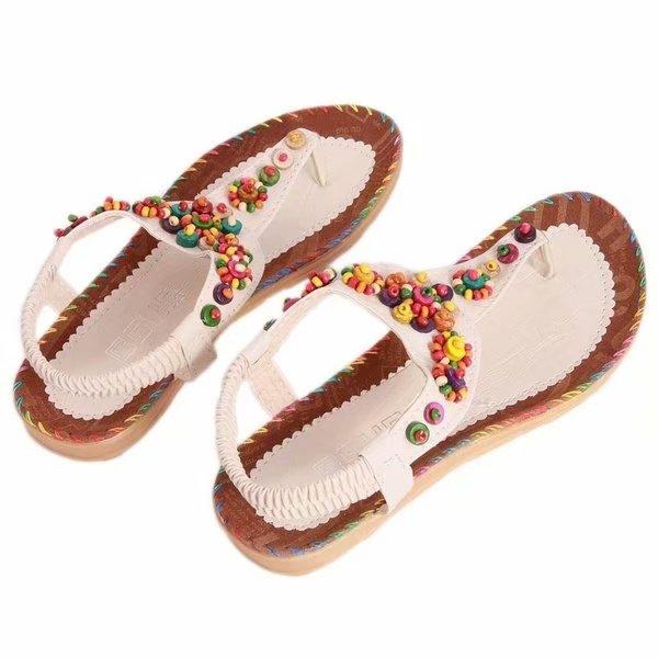 Flip Sandals Women Sandal Bohemia Shoes Lady Fashion National Flower Sandals Shoes