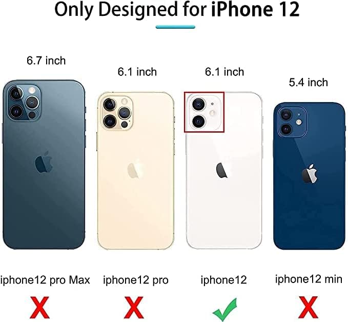 Black Diamond Case Compatible with iPhone 12, Cute Soft Clear Rhinestone Diamond Glitter Cover Women & Girls Compatible with MagSaf Camera Lens Protection Cases for iPhone 12
