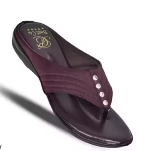 Women's Soft brown Traditional Comfortable Flip Flop Slippers for outdoor soft slippers flats for women