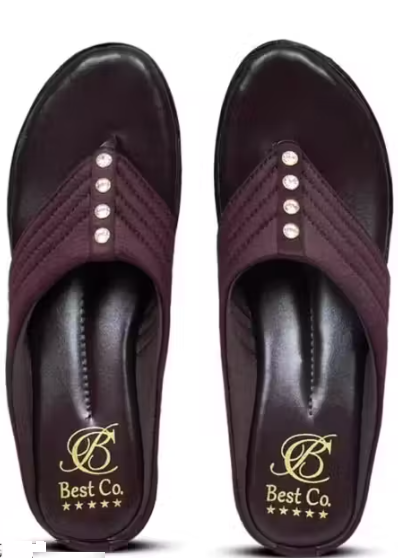 Women's Soft brown Traditional Comfortable Flip Flop Slippers for outdoor soft slippers flats for women