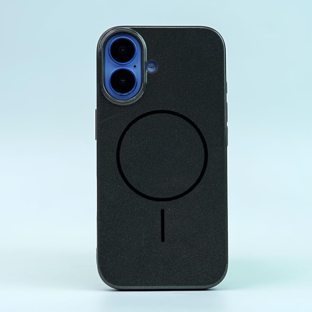 Silicone Back Case for iPhone 16, Mag-Safe Soft TPU, Soft-Touch Phone Back Cover for Apple iPhone 16