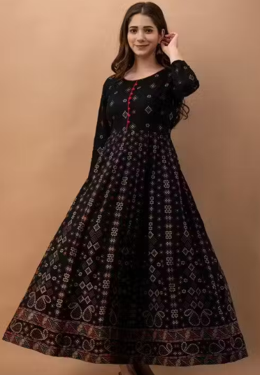 Designer Black Long Trending Kurta