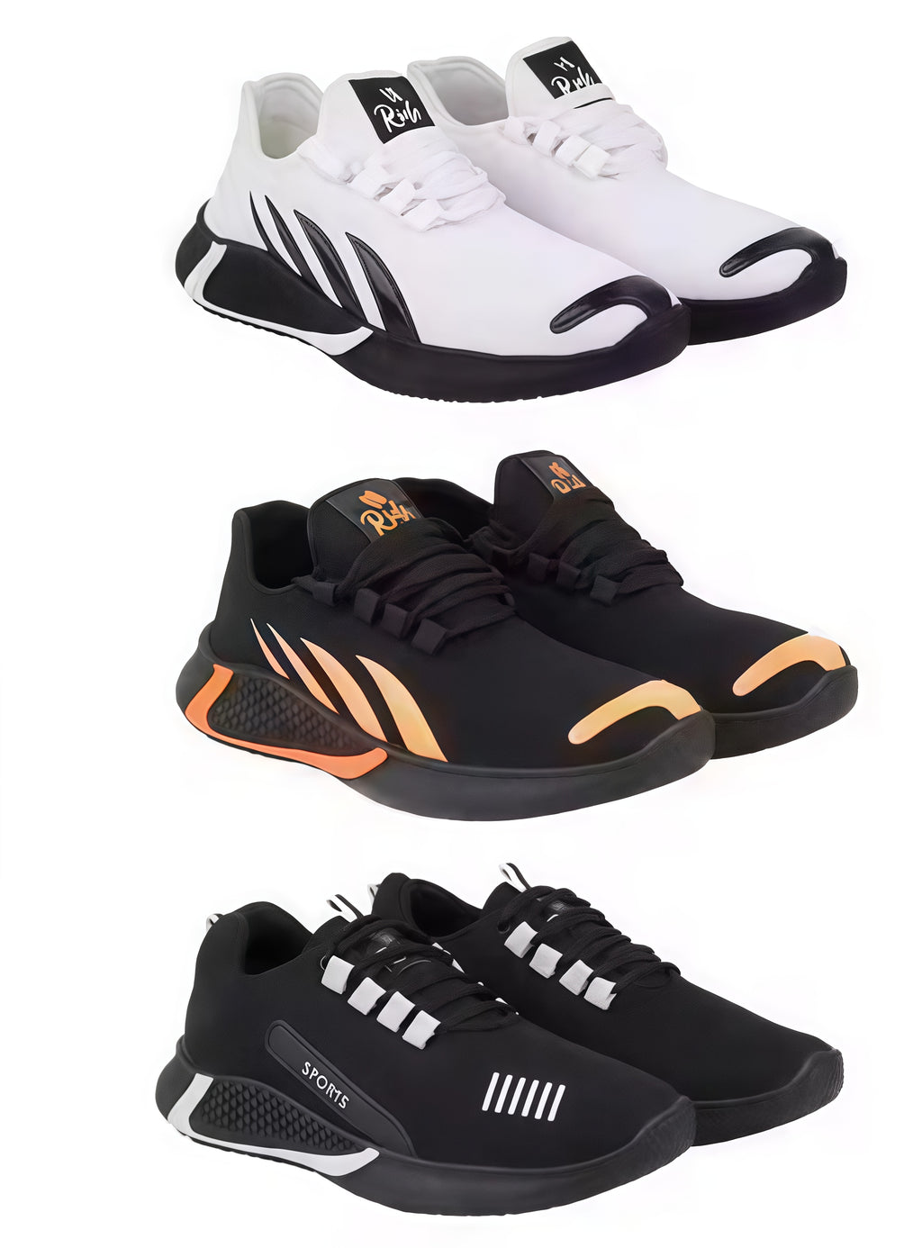 Amazing Winter Casual Sports Shoes for Men (Pack Of 3)