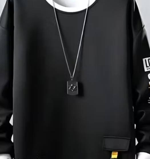 Stylish Men's Printed Cotton Full Sleeve T-Shirt – | Soft & Comfortable