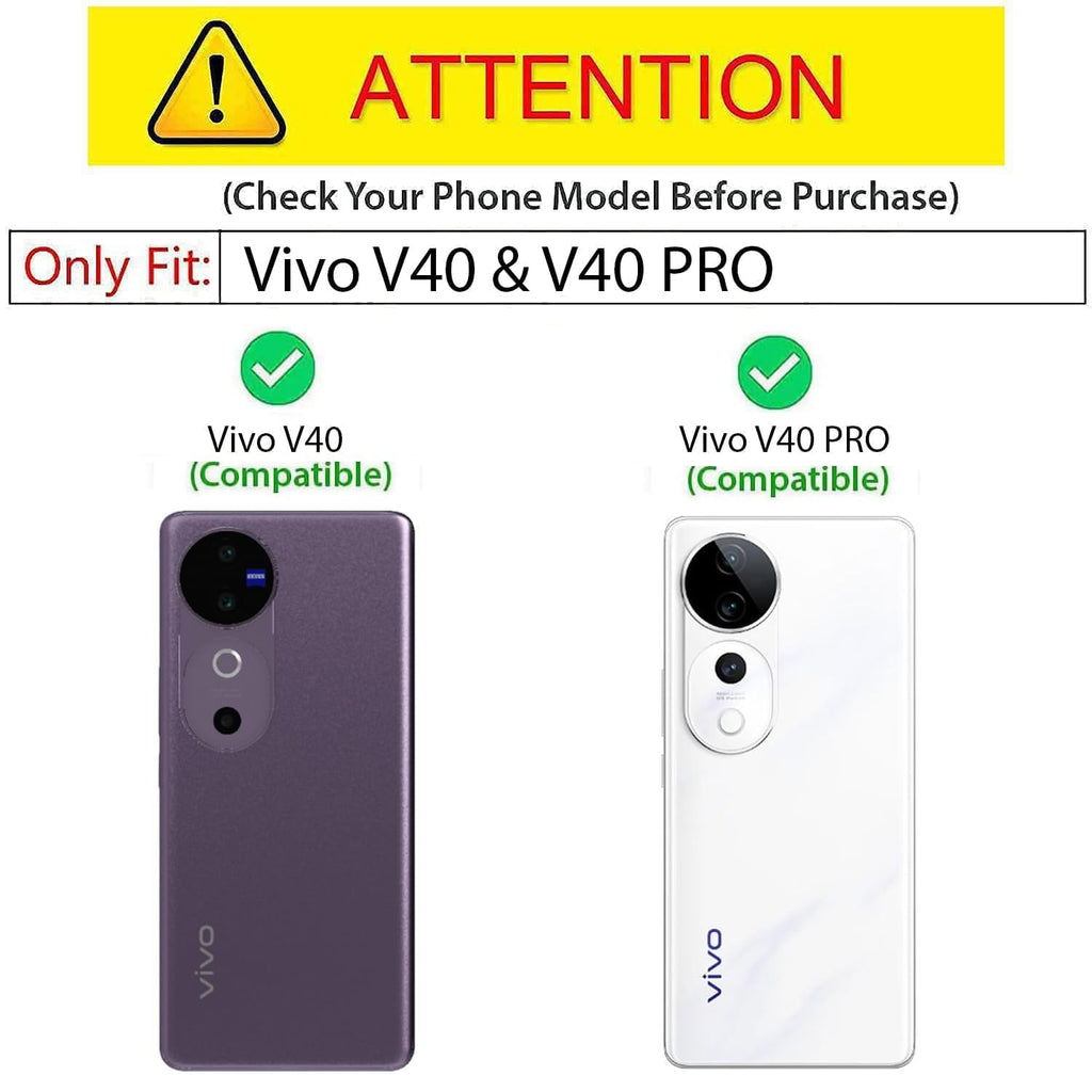 CLEAR Shockproof Ultra-Hybrid Back Cover for Vivo V40 / V40 Pro (5G) | Crystal Clear Slim Transparent Case | Stylish Design | Compatible Only with Magnetic Accessories – Clear