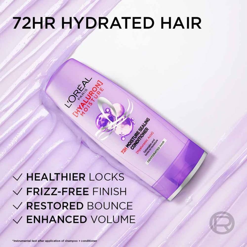 L'Oréal Paris Hyaluron Moisture 72H Moisture Sealing Conditioner| For Dry & Dull Hair  (340 ml)