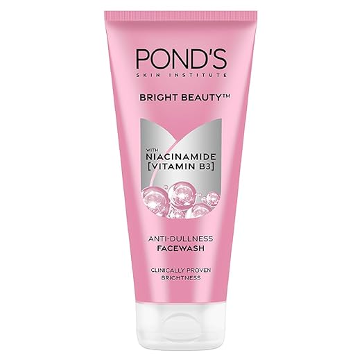 POND's Bright Beauty Infused with vitamin B3 & Niacinamide for Anti Dullness & glass skin shine Face Wash  Pack of 2(200 x 2)g