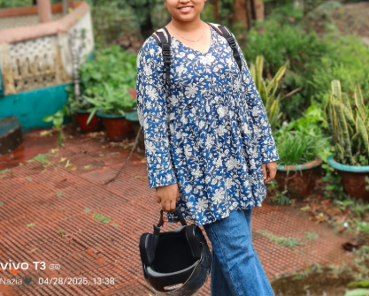 Women Floral Print Viscose Rayon Flared Kurta (Blue)